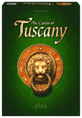 Ravensburger Castles of Tuscany box front, inviting family game night with classic Renaissance art.