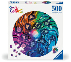 Ravensburger Circle of Colors Astrology puzzle interlock close-up demonstrates precise fit