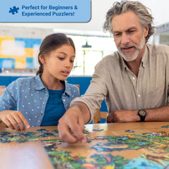 Ravensburger construction vehicles cement-mixer puzzle image for hands-on concentration and color recognition.