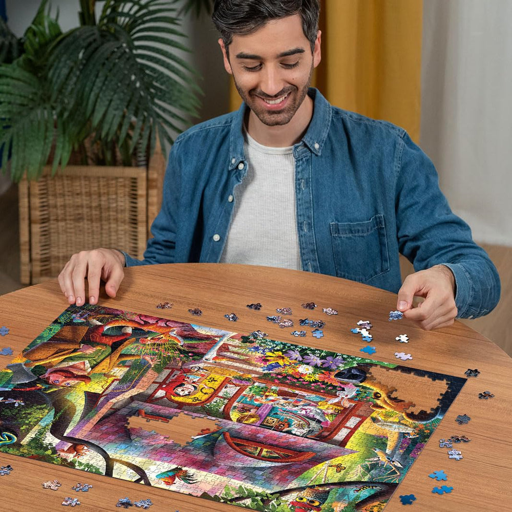 Vivid colors and matte finish reduce glare for comfortable puzzling