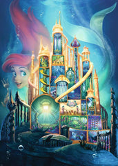 Ravensburger Disney Castle Ariel puzzle interlocking pieces—precise fit for smooth assembly