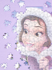 Ravensburger Disney Castle Belle artwork detail in vibrant, crisp colors.