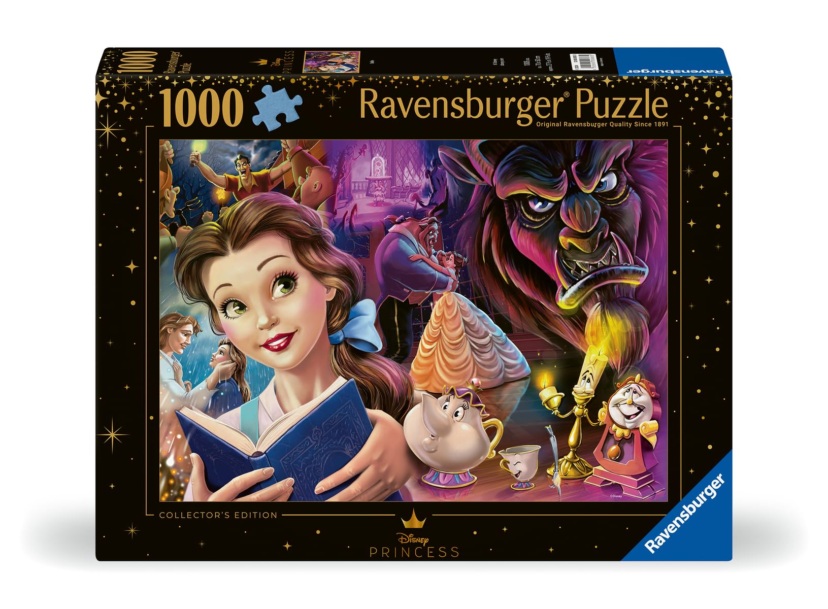 Ravensburger Disney Belle and Beast scene showing Belle with book