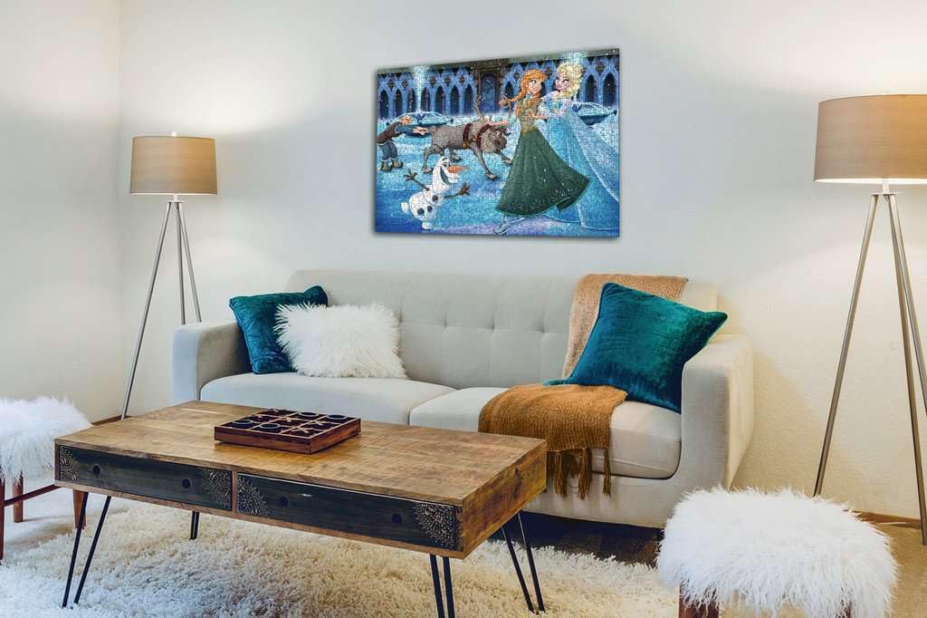 Ravensburger Disney Frozen 1000-piece puzzle made from FSC-certified materials for eco-conscious puzzling.