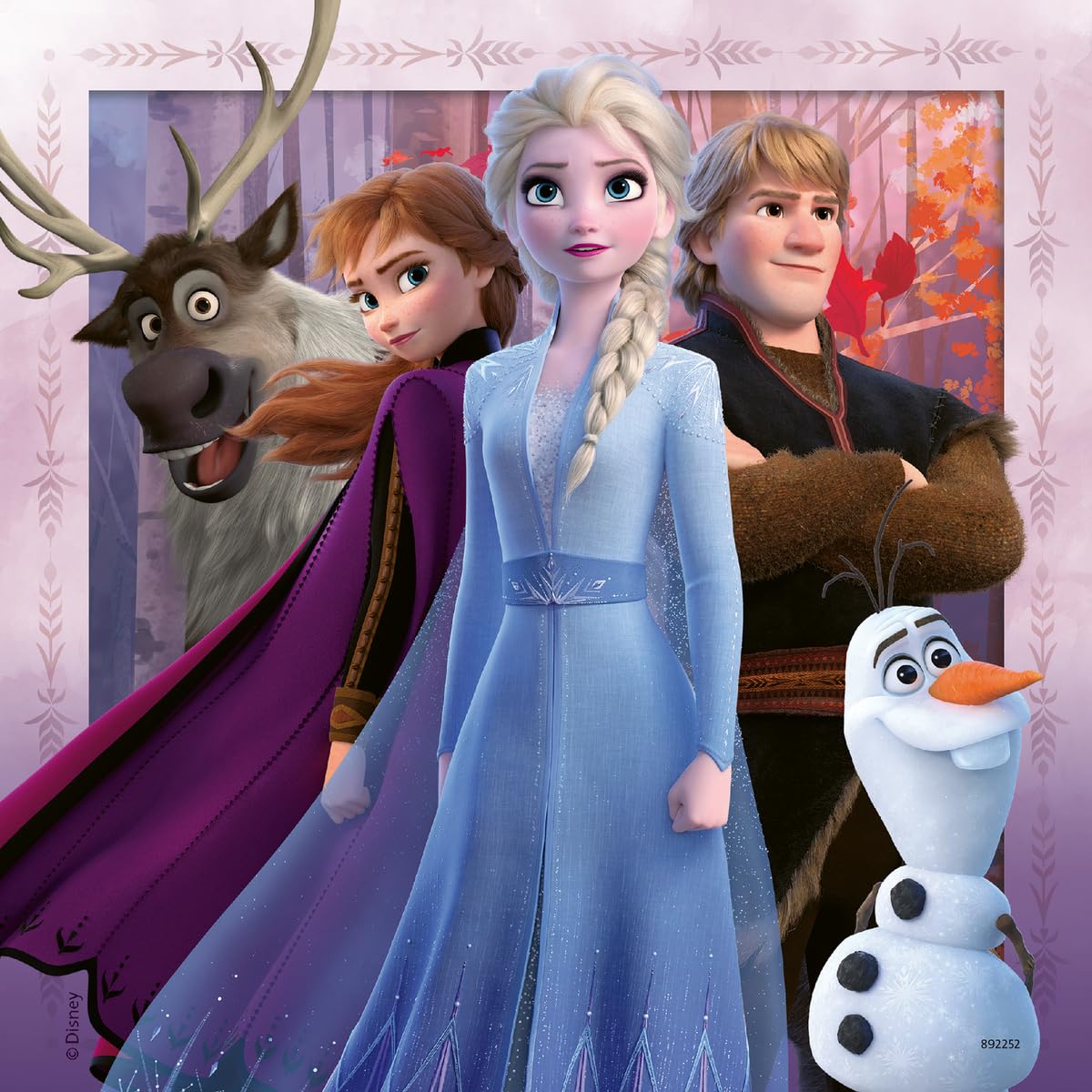 Ravensburger Disney Frozen 2 puzzle FSC materials support eco-friendly crafting decisions.