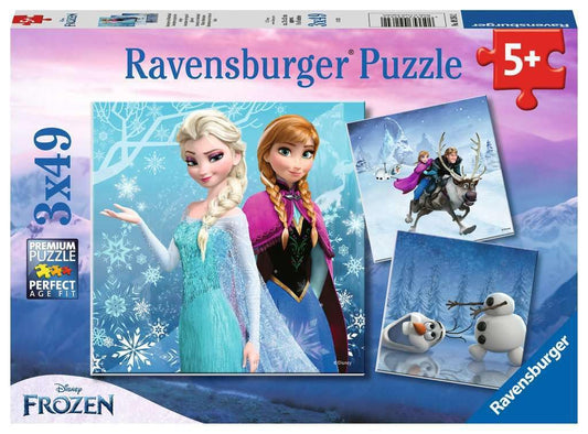 Ravensburger Disney Frozen Winter Adventures puzzle with unique piece design enhances focus during play