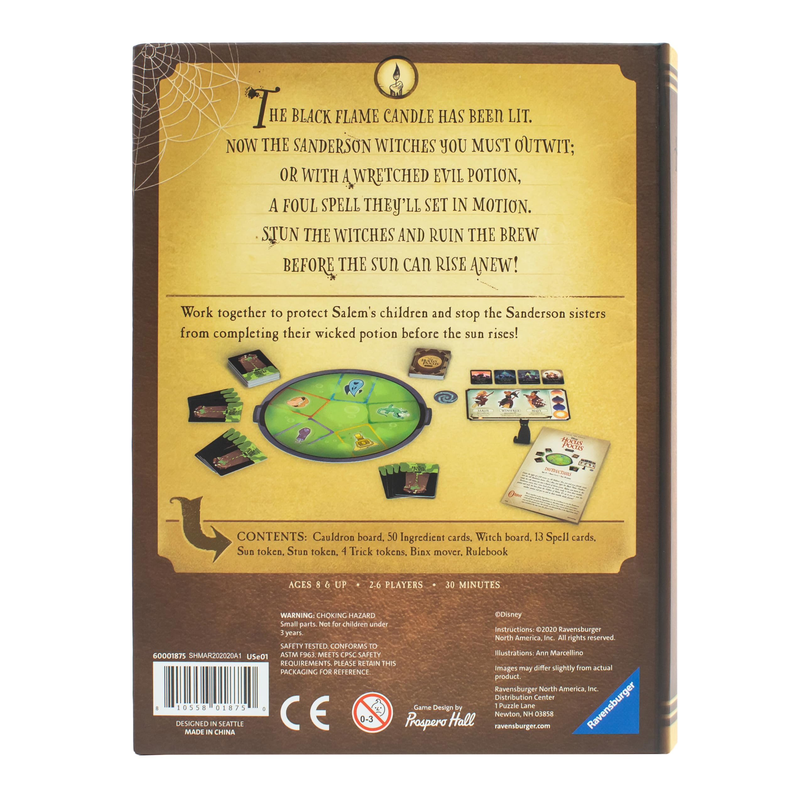 Ravensburger Disney Hocus Pocus game Binx meeple sparks teamwork