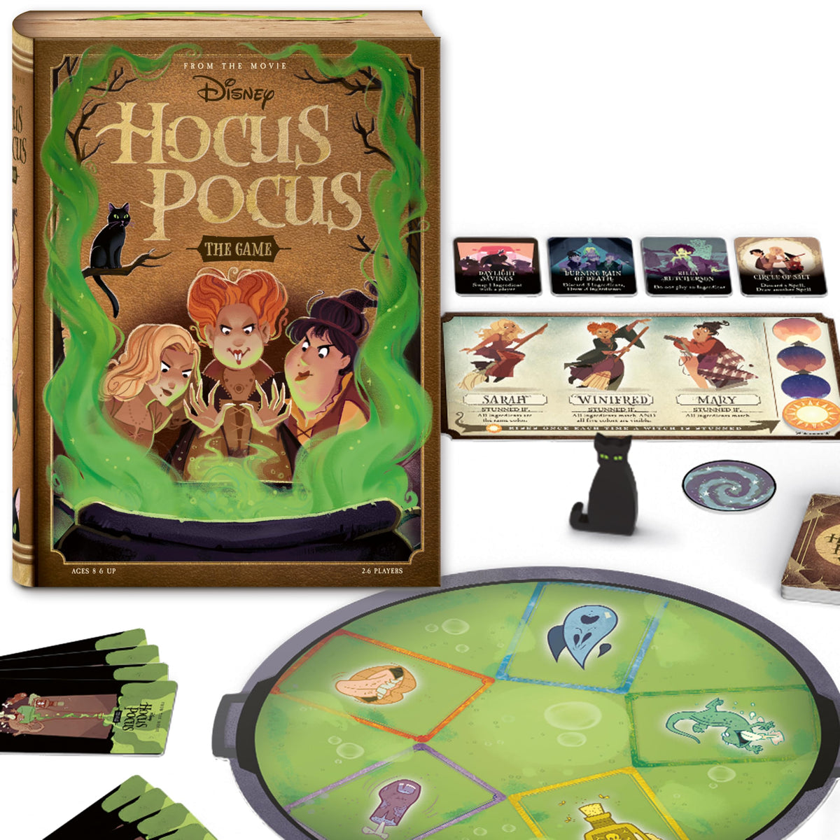 Ravensburger Disney Hocus Pocus game cauldron board for collaborative play