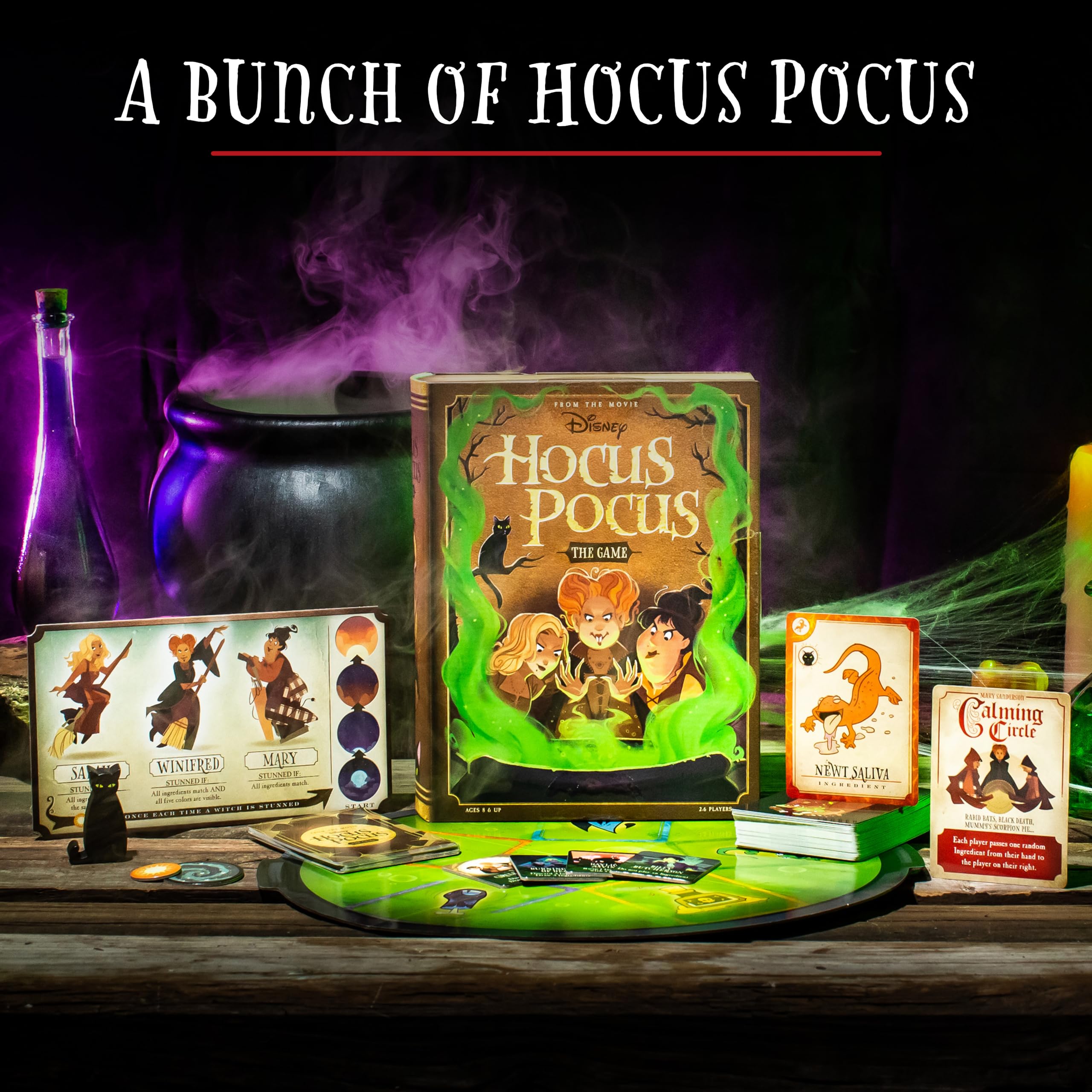Ravensburger Disney Hocus Pocus game ingredient cards for strategic planning