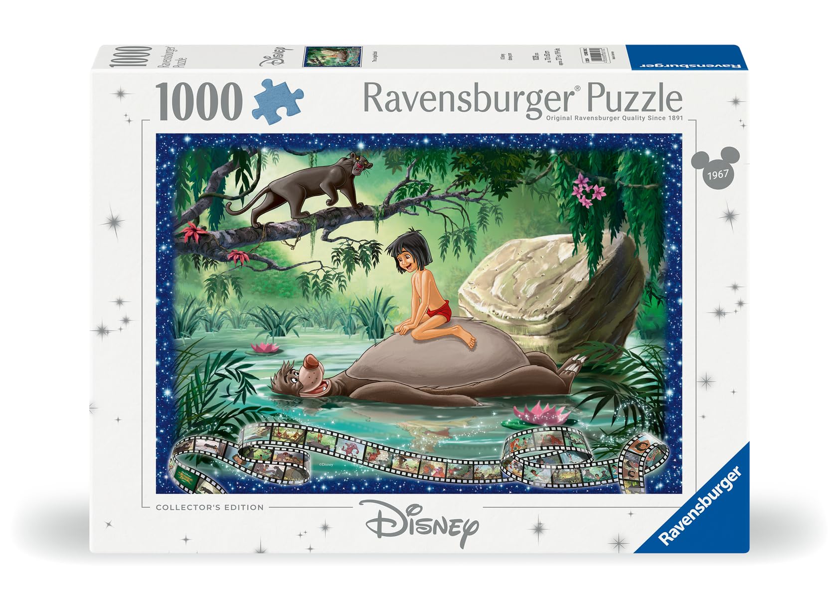 Ravensburger Jungle Book interlocking-fit system ensures precise piece connections during assembly.