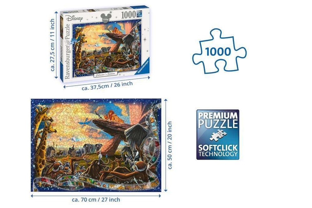 Ravensburger Disney Lion King puzzle finished assembly ready for display and shared enjoyment.
