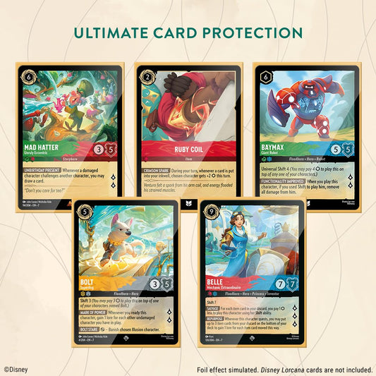 Ravensburger 65-sleeve pack guards your Lorcana deck during play