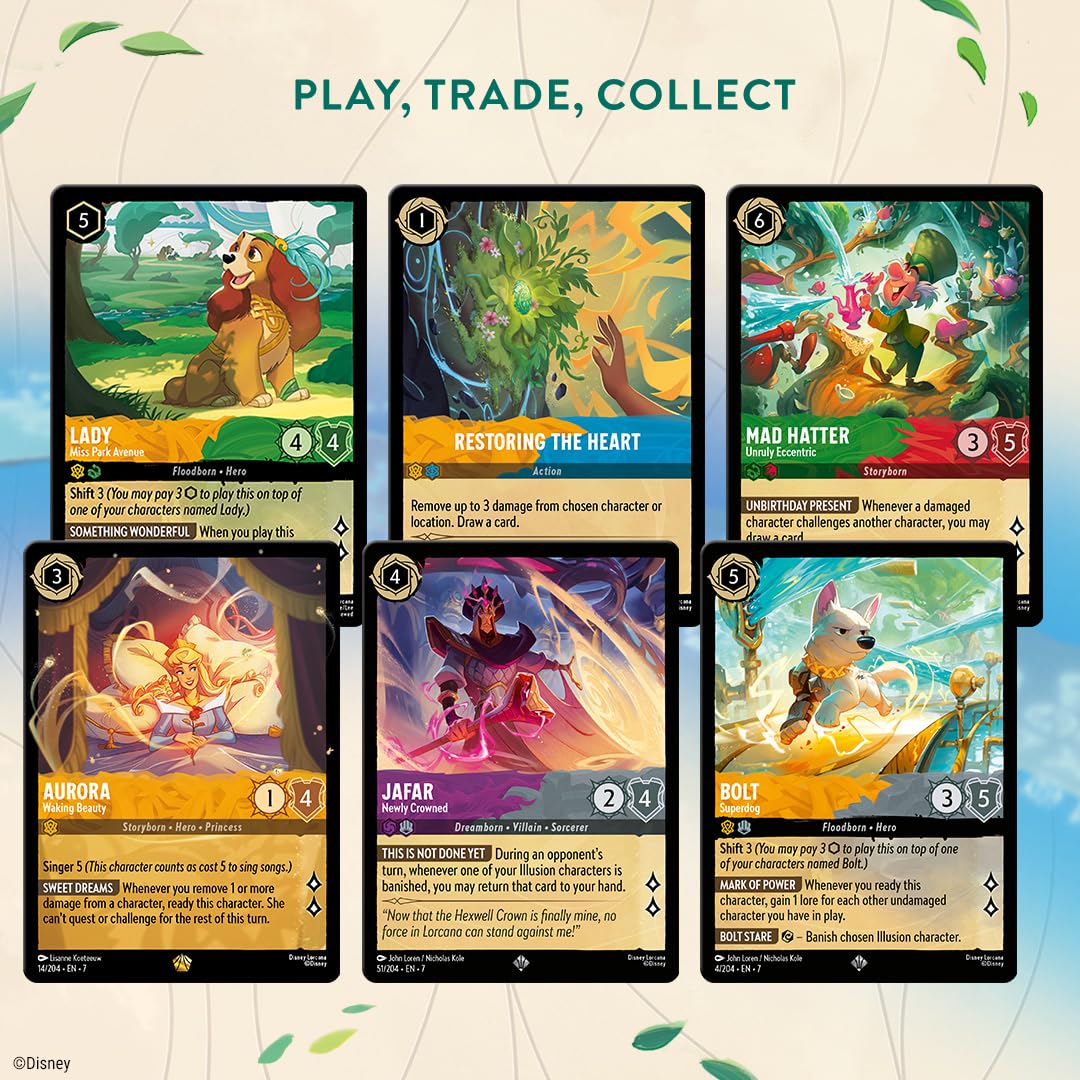 Ravensburger Lorcana Archazia's Island booster packs shown for unboxing