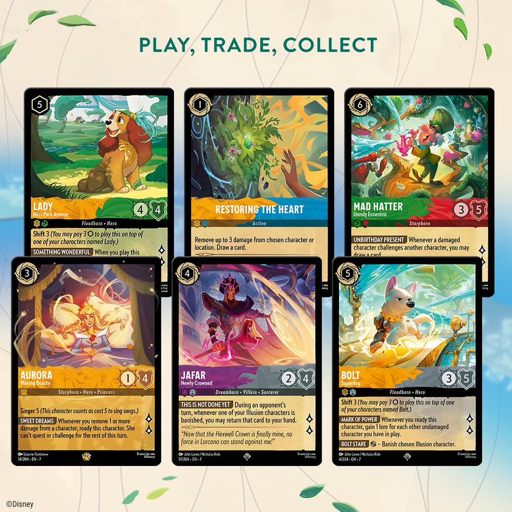 Ravensburger Lorcana Archazia's Island booster packs shown for unboxing