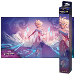 Ravensburger Elsa playmat with vibrant Lorcana art boosting desk visuals and card protection.