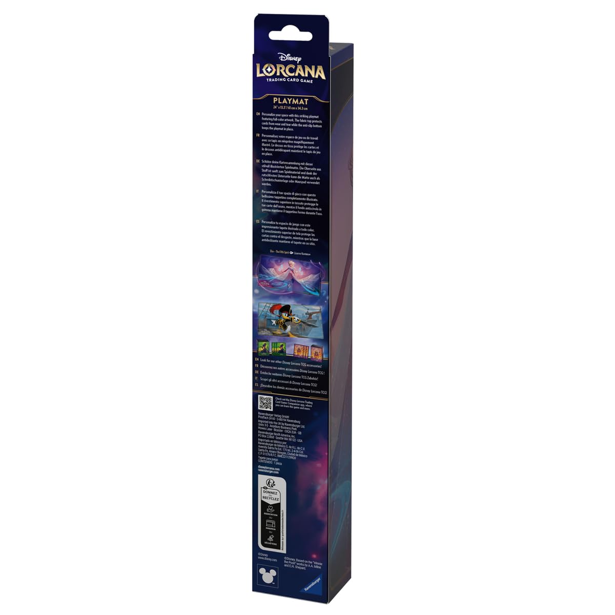 Elsa playmat side view highlights non-slip surface for stable gameplay sessions.