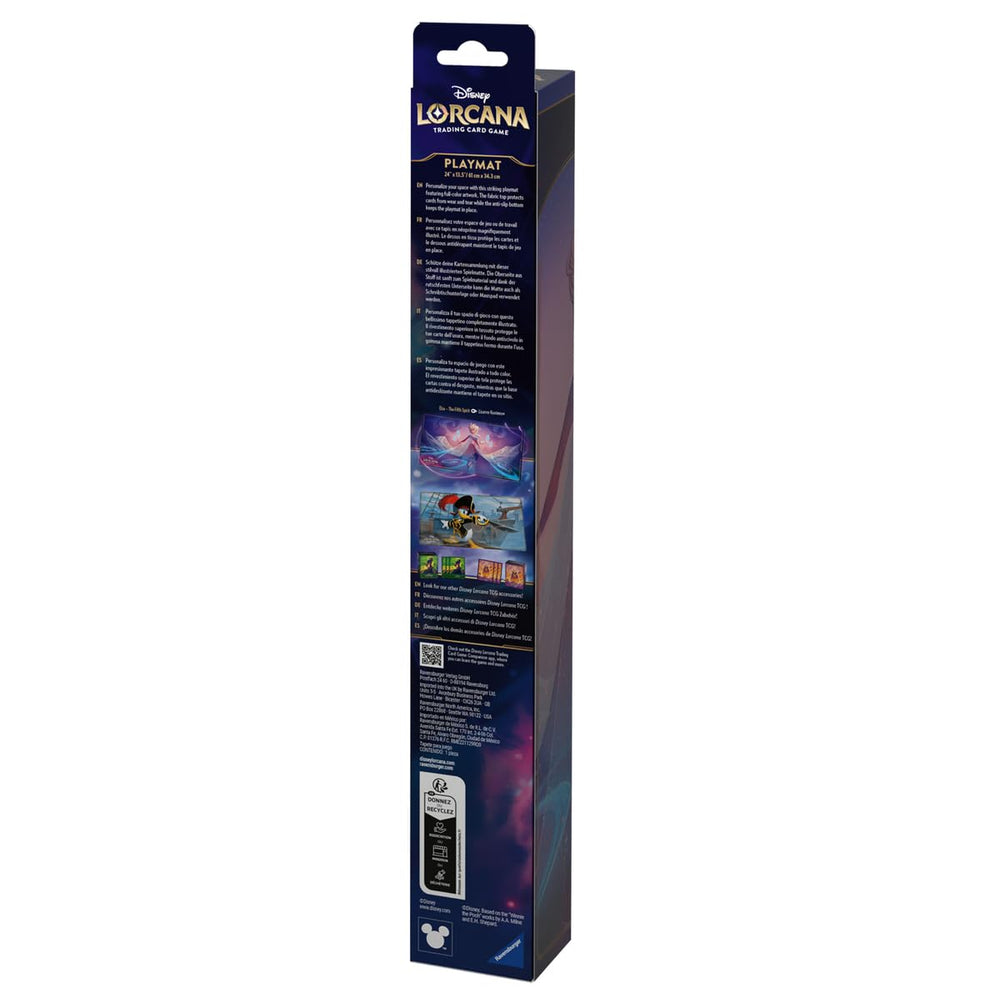 Elsa playmat side view highlights non-slip surface for stable gameplay sessions.