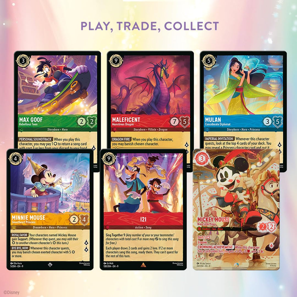 Ravensburger Disney Lorcana Fabled damage tokens and rulebook included for smooth play.