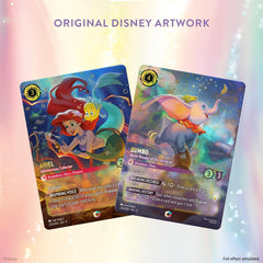 Ravensburger Disney Lorcana Fabled playing area setup ideal for solo battles.