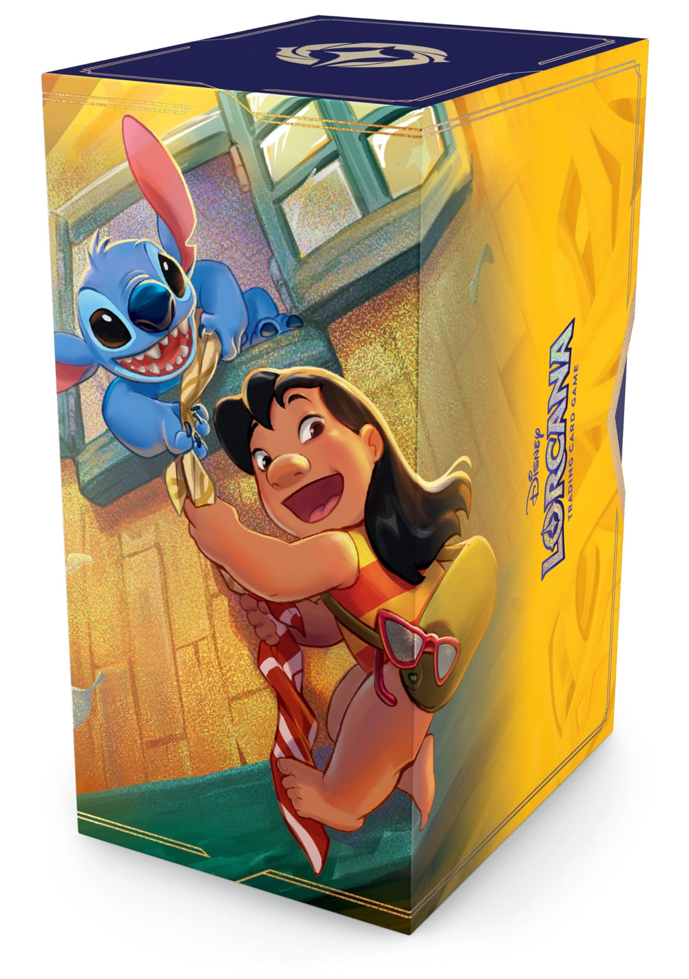 Ravensburger Lorcana five booster packs unboxing excitement.