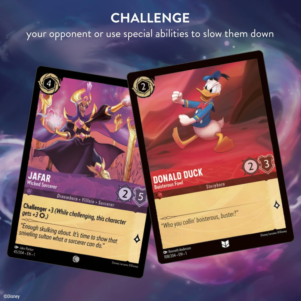Ravensburger Disney Lorcana Gateway: Gate illustration showing new cards to unlock during play.
