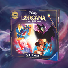 Ravensburger Disney Lorcana Gateway unboxed set arranged for interactive play and storytelling.