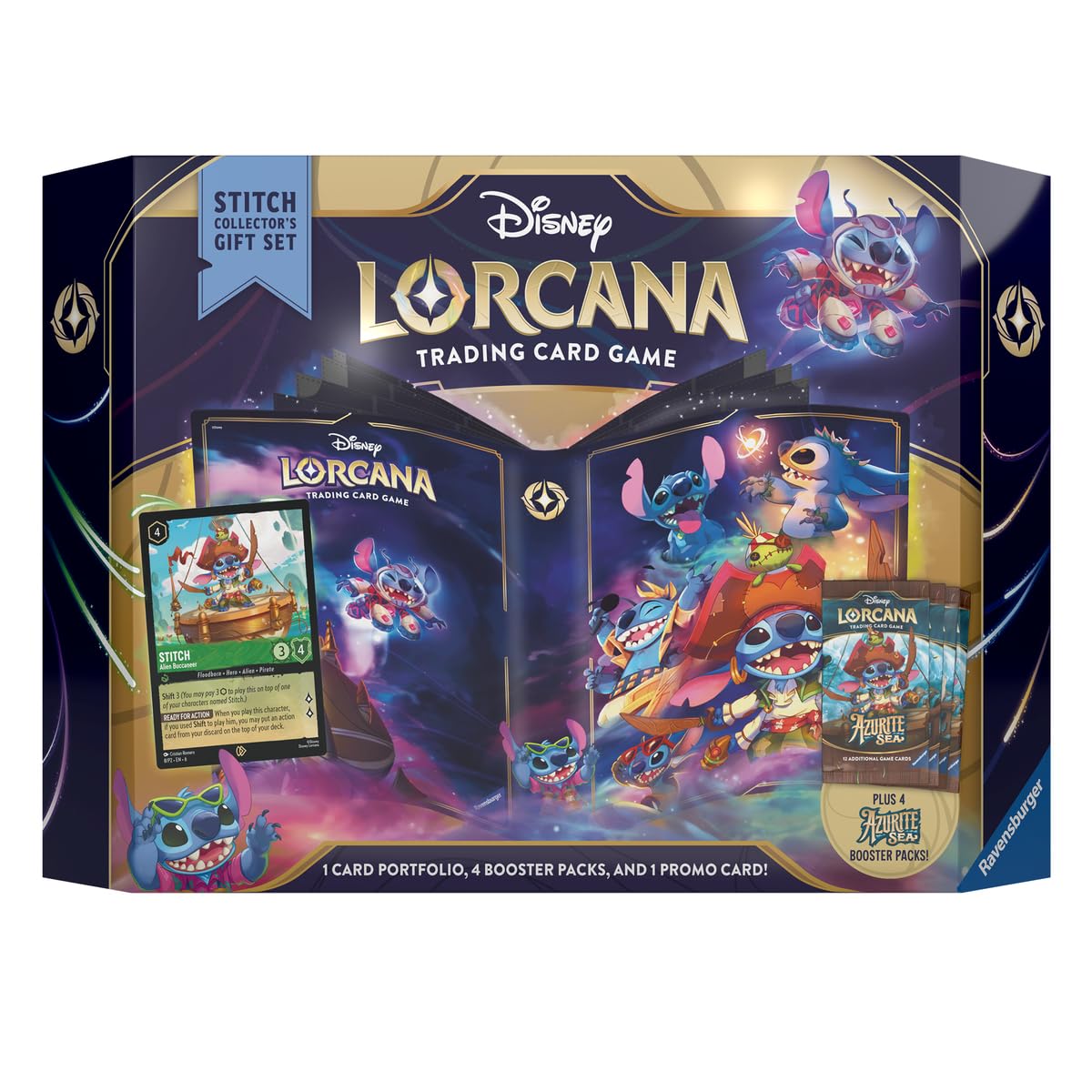 Gift-set presentation highlights the Azurite Sea Stitch theme for Disney lovers.