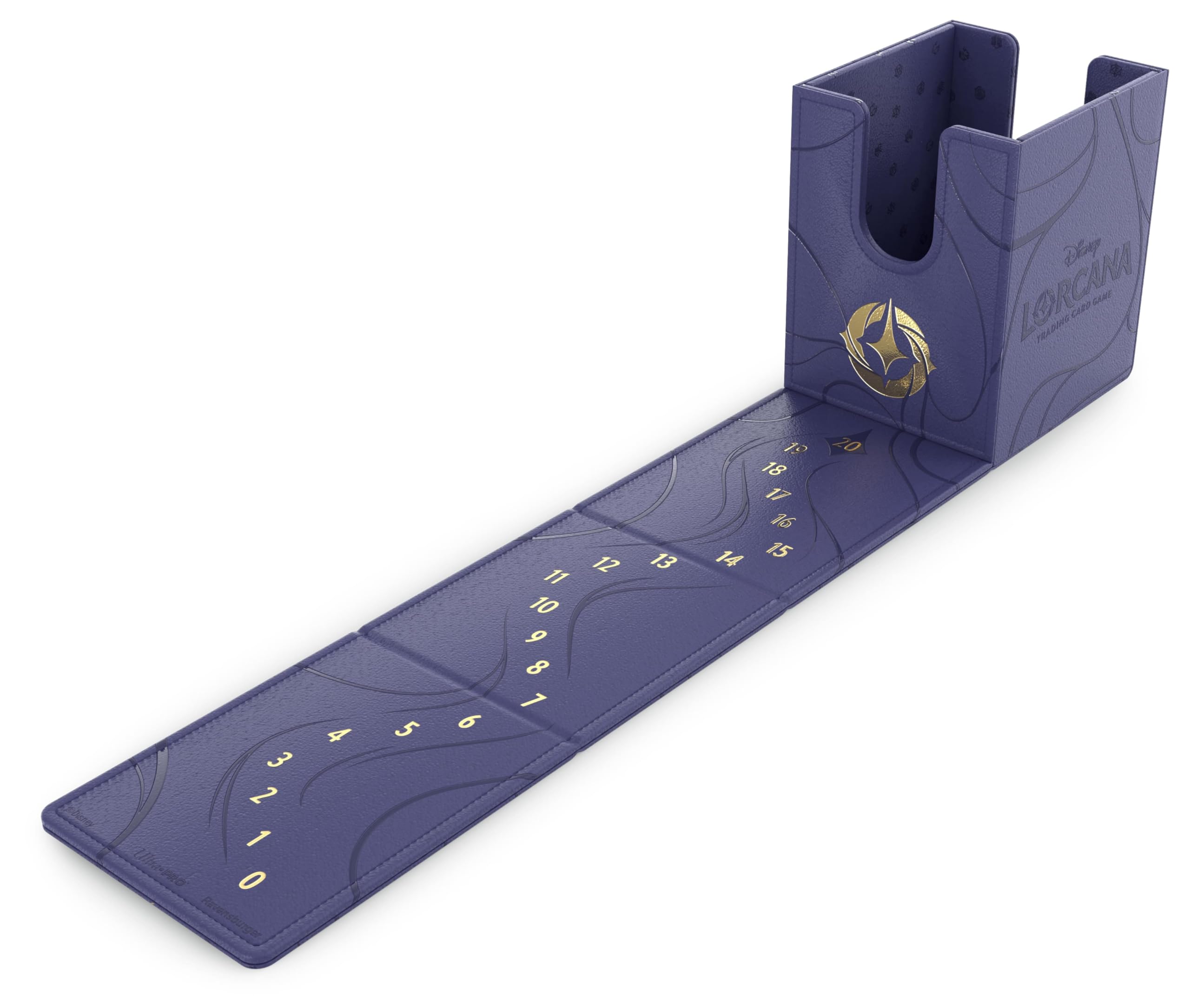 Ravensburger Lorcana box features gold foil accents for a premium look.