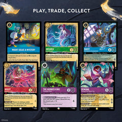 Ravensburger Illumineer’s Trove dividers with enchanted foil art organize decks stylishly.