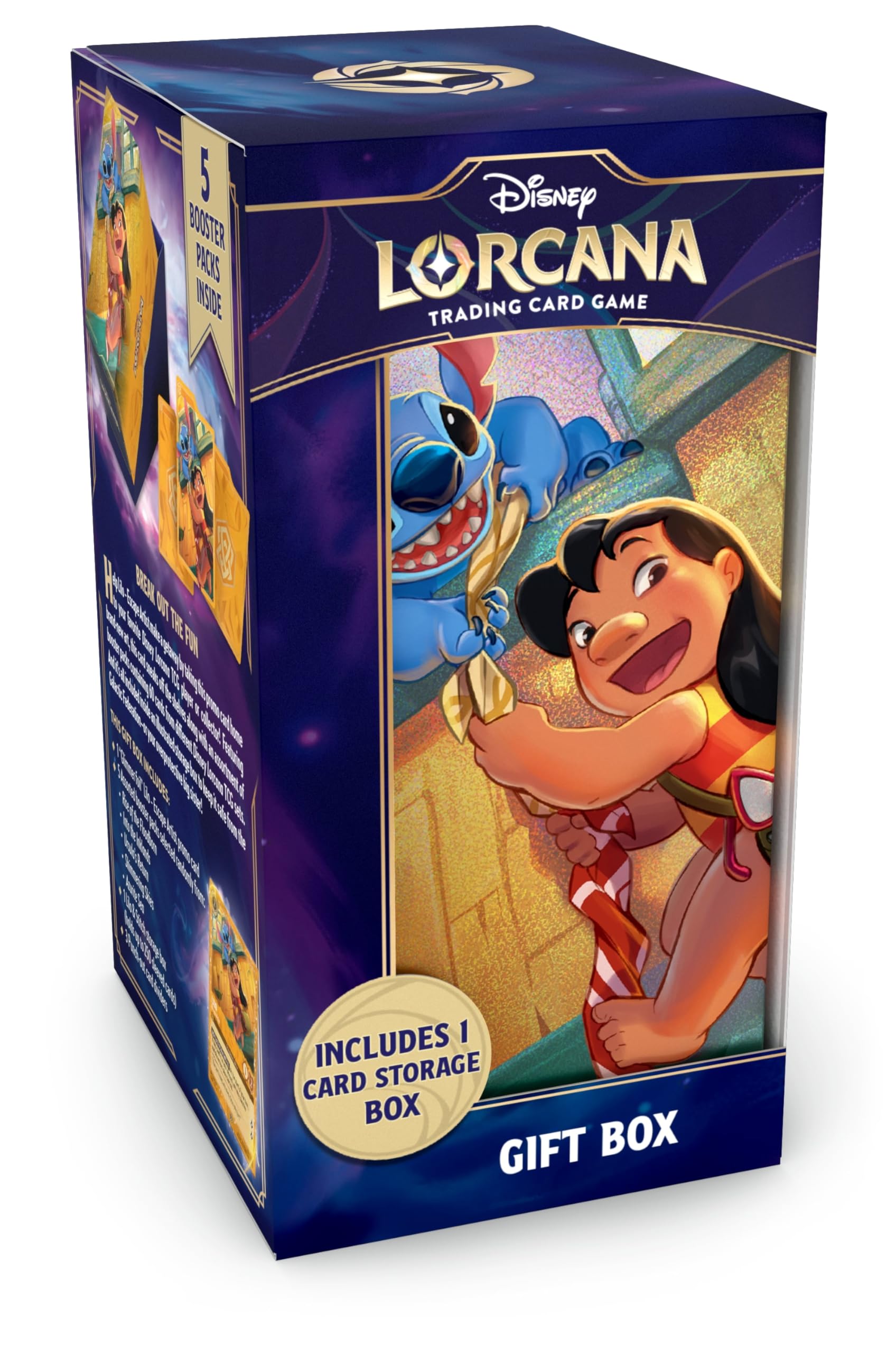 Ravensburger Lorcana illustrated storage box packaging for display and safe storage.