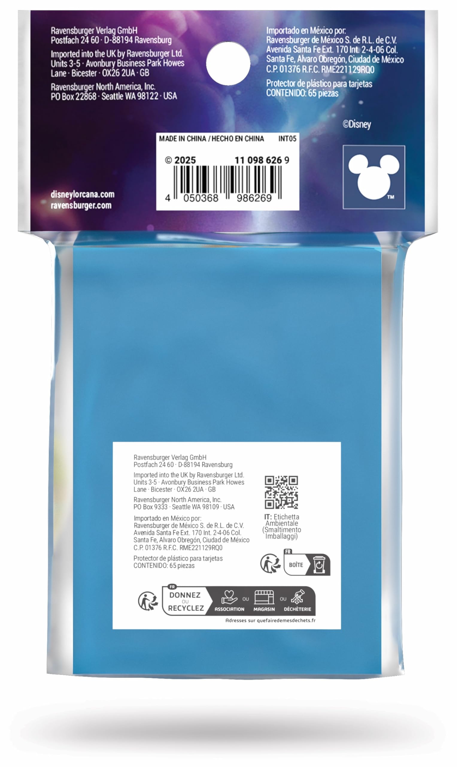 Ravensburger sleeve packaging supports deck safety during play