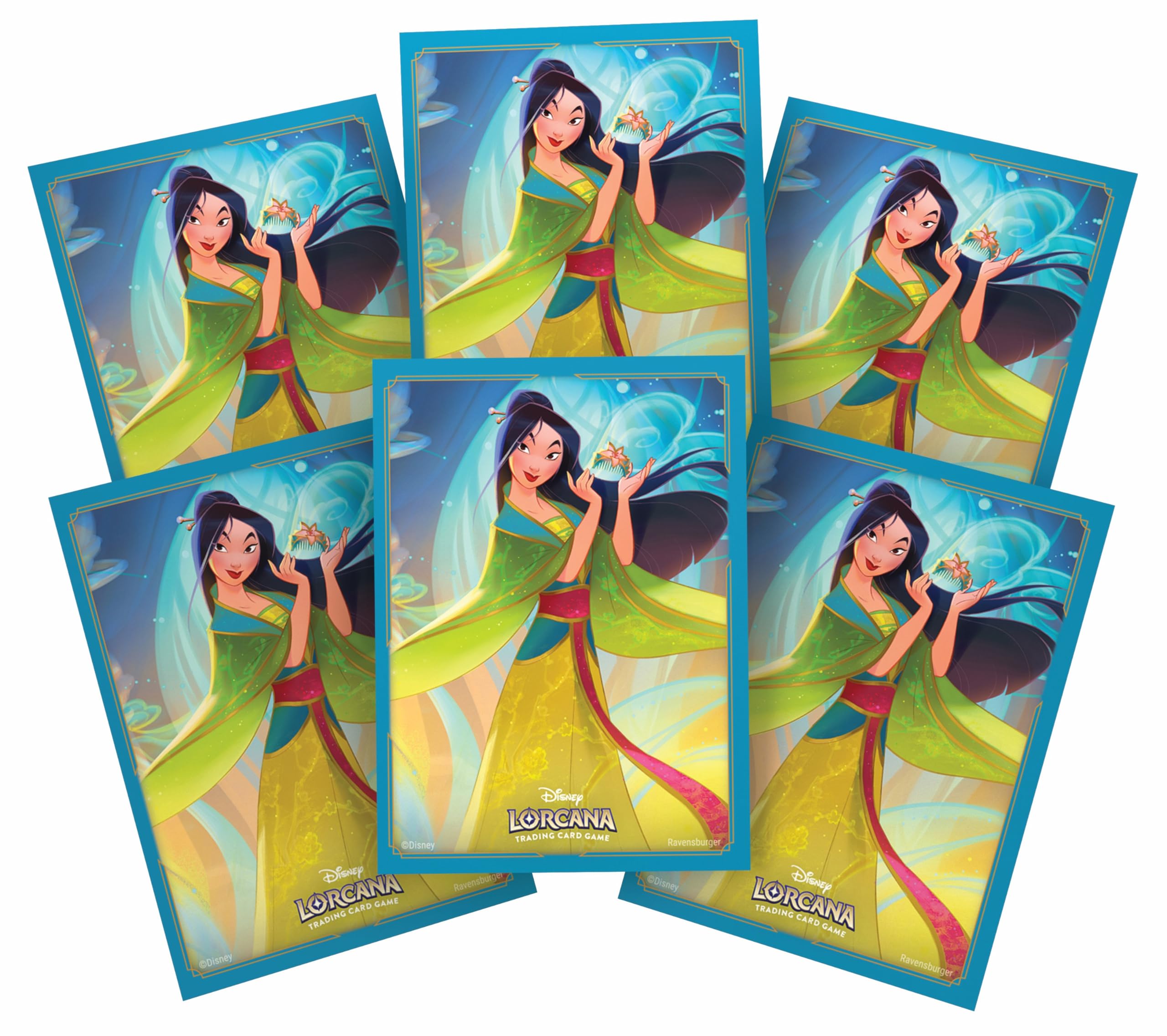 Ravensburger Mulan sleeve art front view protects your deck