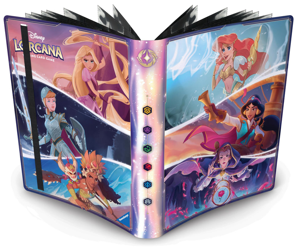 Ravensburger Disney Lorcana Princess Card Portfolio cover showing vibrant artwork for collectors