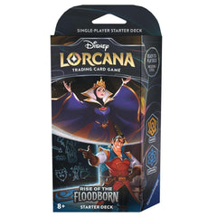 Ravensburger Disney Lorcana Rise of the Floodborn Amber & Sapphire starter deck cover for immersive storytelling