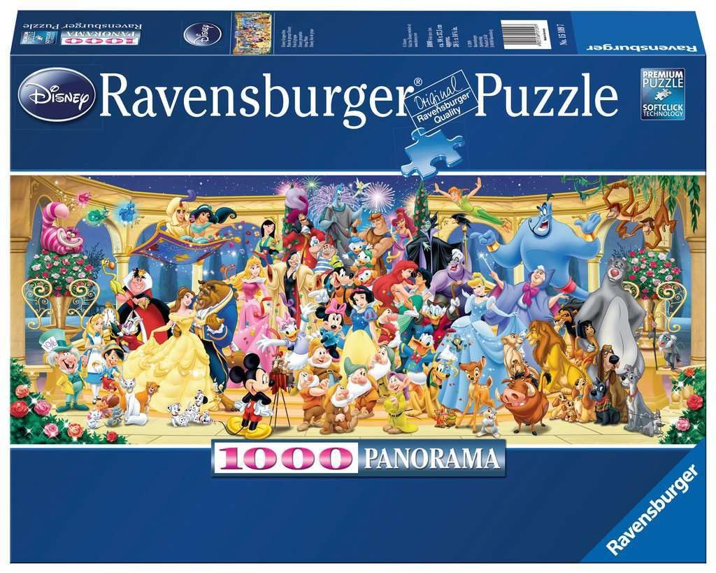 Ravensburger Disney Panoramic 1000-piece box front for gifting and shelf display