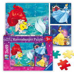 Ravensburger Disney Princess Adventures: Cinderella castle puzzle scene for screen-free family play.
