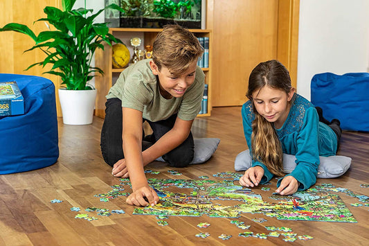 Ravensburger Disney Princesses unique-pieces puzzle shapes aid smooth assembly.