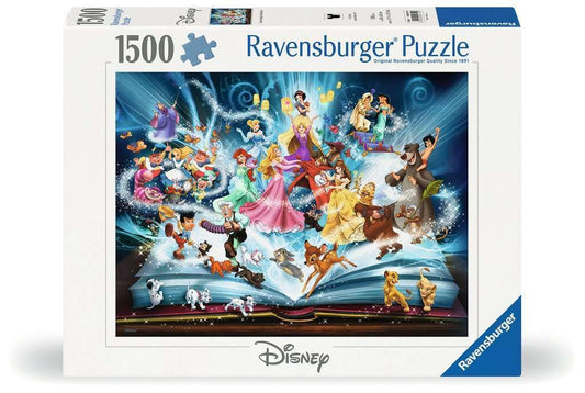 Ravensburger Disney Storybook 1500-piece puzzle cover with classic characters for family fun