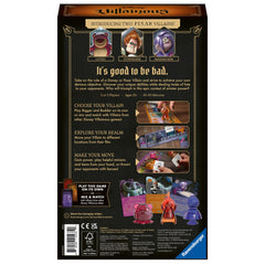 Dynamic game play scene from Ravensburger Disney Villainous Bigger and Badder for 2-3 players