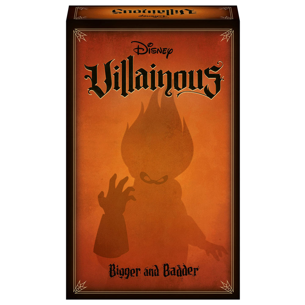 Omnidroid upgrade card adding depth to Ravensburger Villainous Bigger and Badder