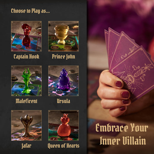 Ravensburger Disney Villainous character cards reveal unique villains and abilities
