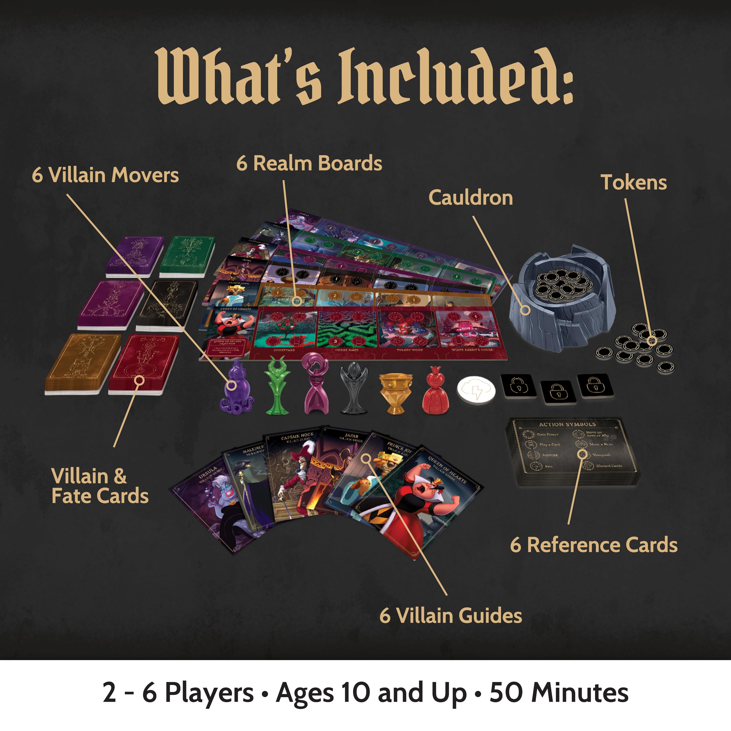 Ravensburger Disney Villainous game board laid out for strategic play