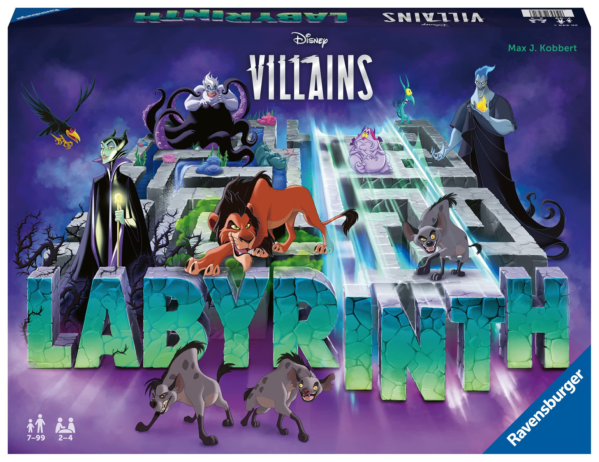 Ravensburger Disney Villains Labyrinth board with shifting maze for family play.