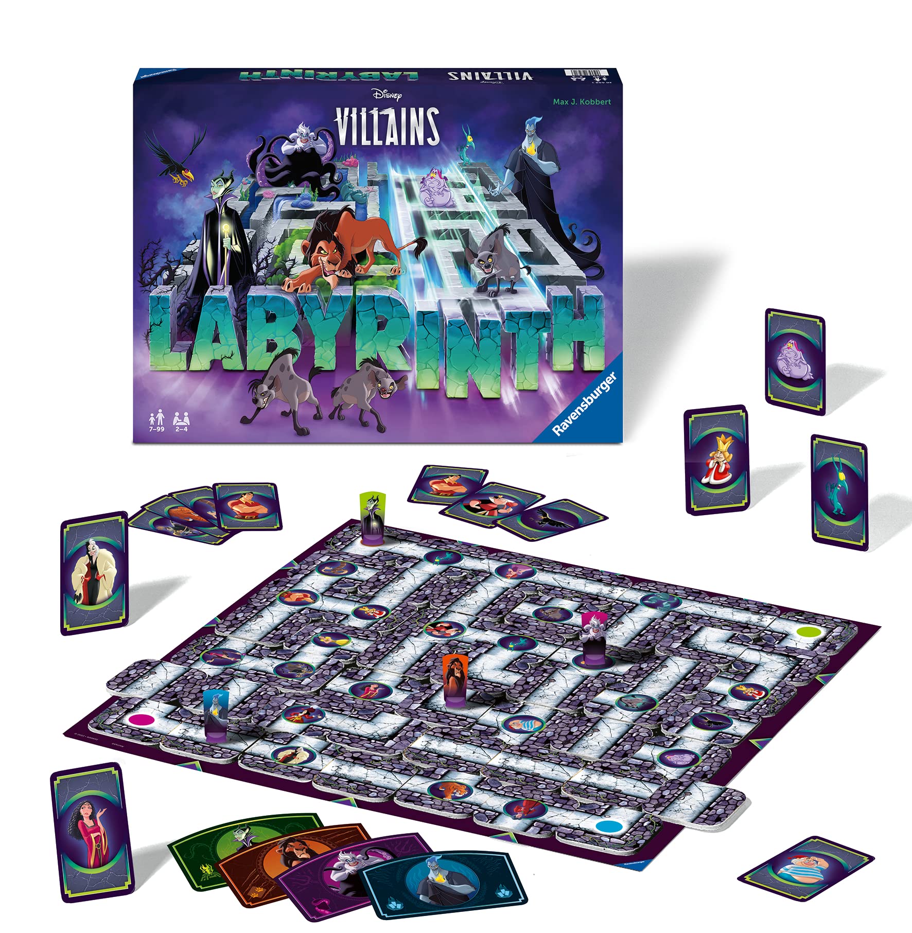 Ravensburger Disney Villains Labyrinth box art inviting Disney fans to explore.