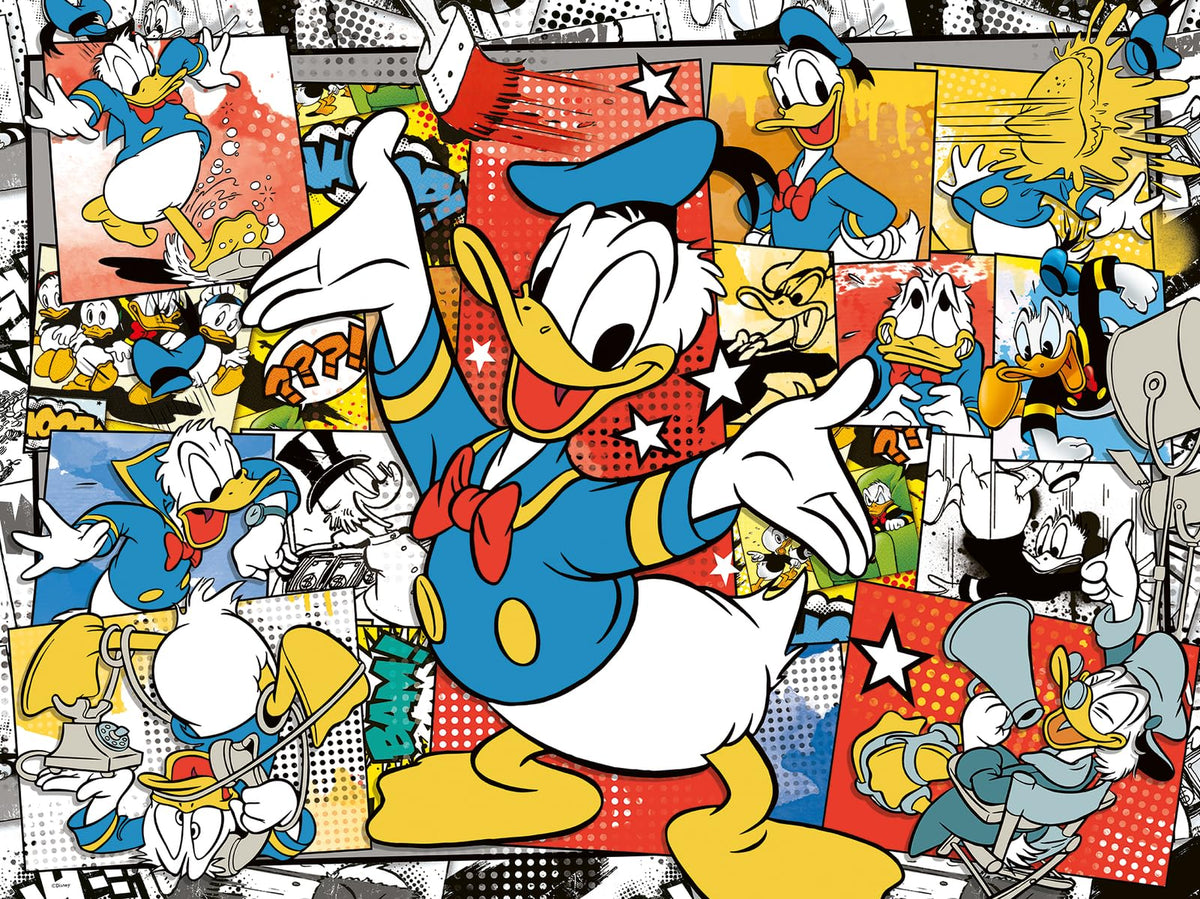 Ravensburger Donald Duck 1500-piece puzzle with sailor imagery for family bonding
