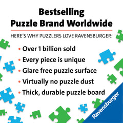 Each Ravensburger piece is unique to ensure smooth interlocking during assembly.