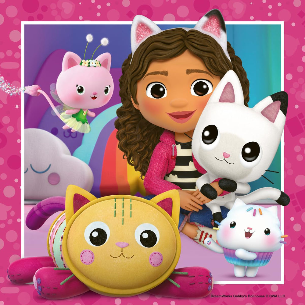 Ravensburger Gabby's Dollhouse Pillow Cat dream time scene invites storytelling.
