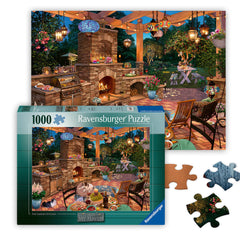 Ravensburger Garden Kitchen puzzle: backyard dining scene for relaxed evenings.