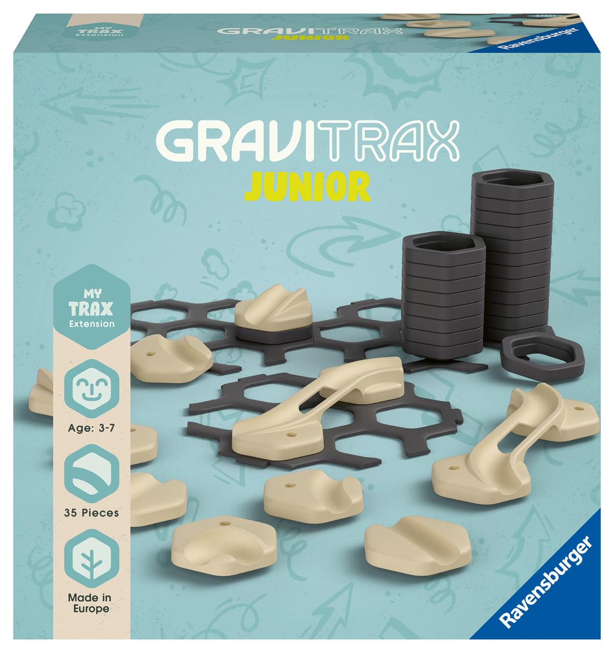 Ravensburger GraviTrax Extension Trax components enable limitless track designs