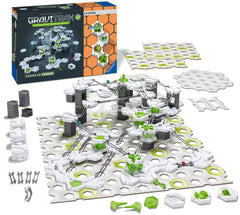 Ravensburger GraviTrax Extreme Set packaging and contents, spark hands-on engineering exploration.